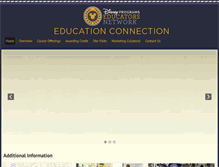 Tablet Screenshot of disneyeducationconnection.com